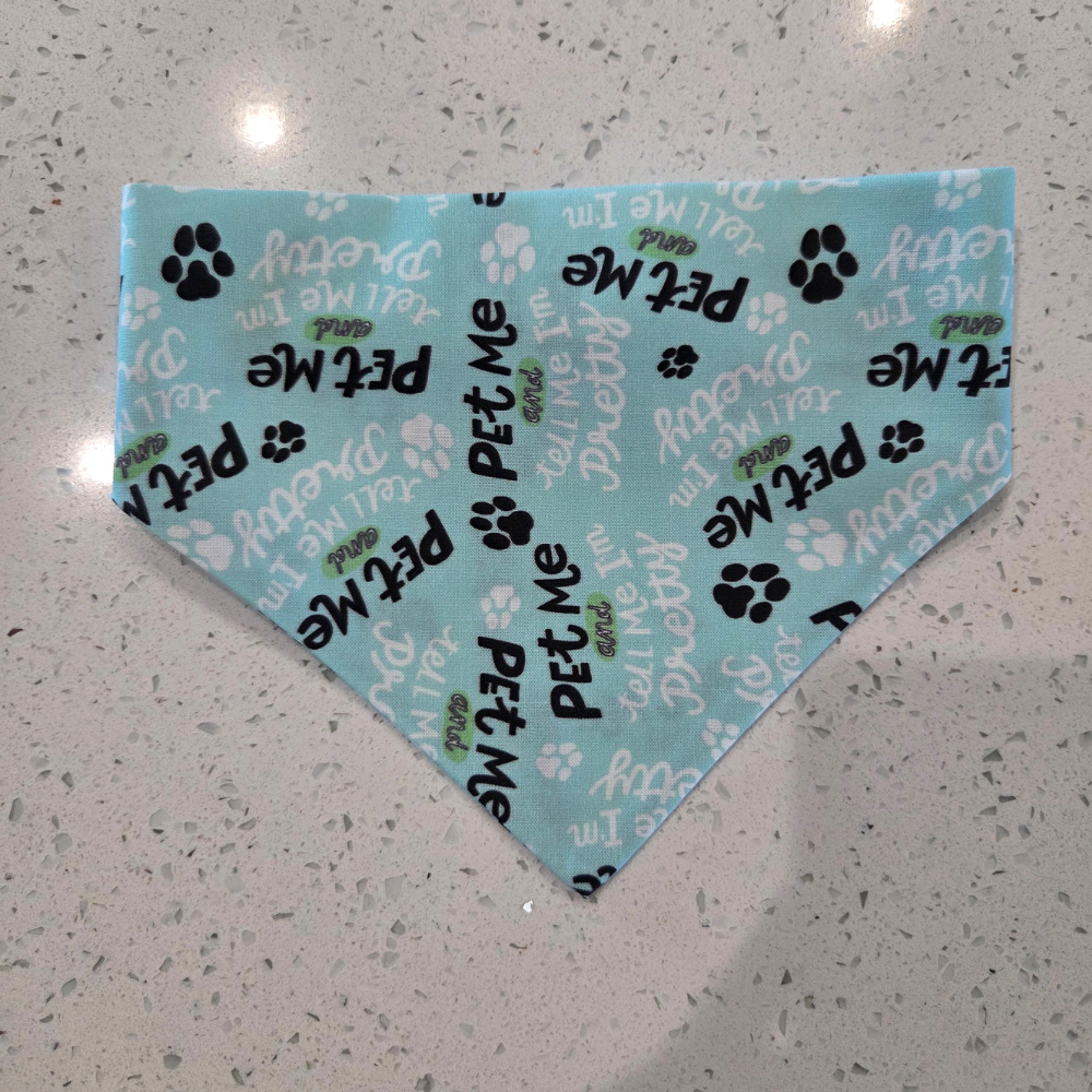 Fancy / Birthday / Pretty Pet Scrunchie Bandana - Multi Fabric Options Available