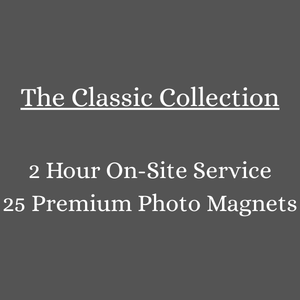 Classic Collection - 2 Hour On-Site Service - 1-2 Attendee(s) Up to 25 magnets produced on-site – $299
