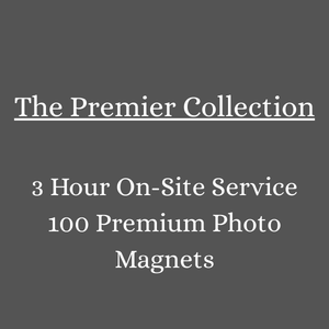 Premier Collection - 3 Hour On- Site Service - 2-3 Attendees Up to 100 magnets produced on-site – $825